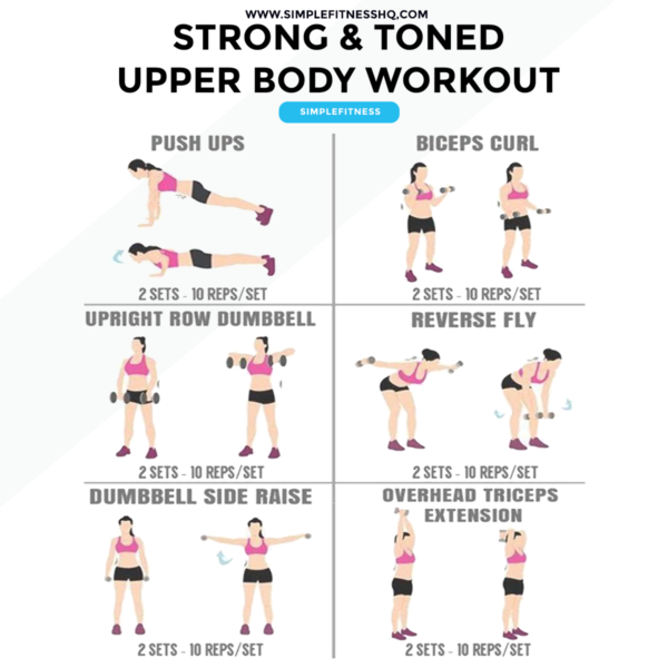 Strong & Toned Upper Body Workout For Women - SimpleFitness